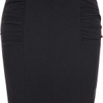 Women's Stretchy Pencil Skirt Side Pleated Business Skirts with Belt KK271(28 Color)